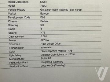 BMW Seria 7 (2003) Detale